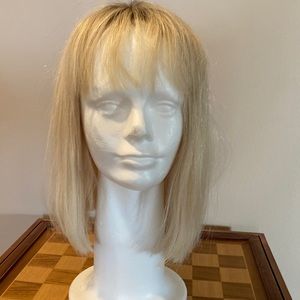 Very light Blonde Topper Human European Hair